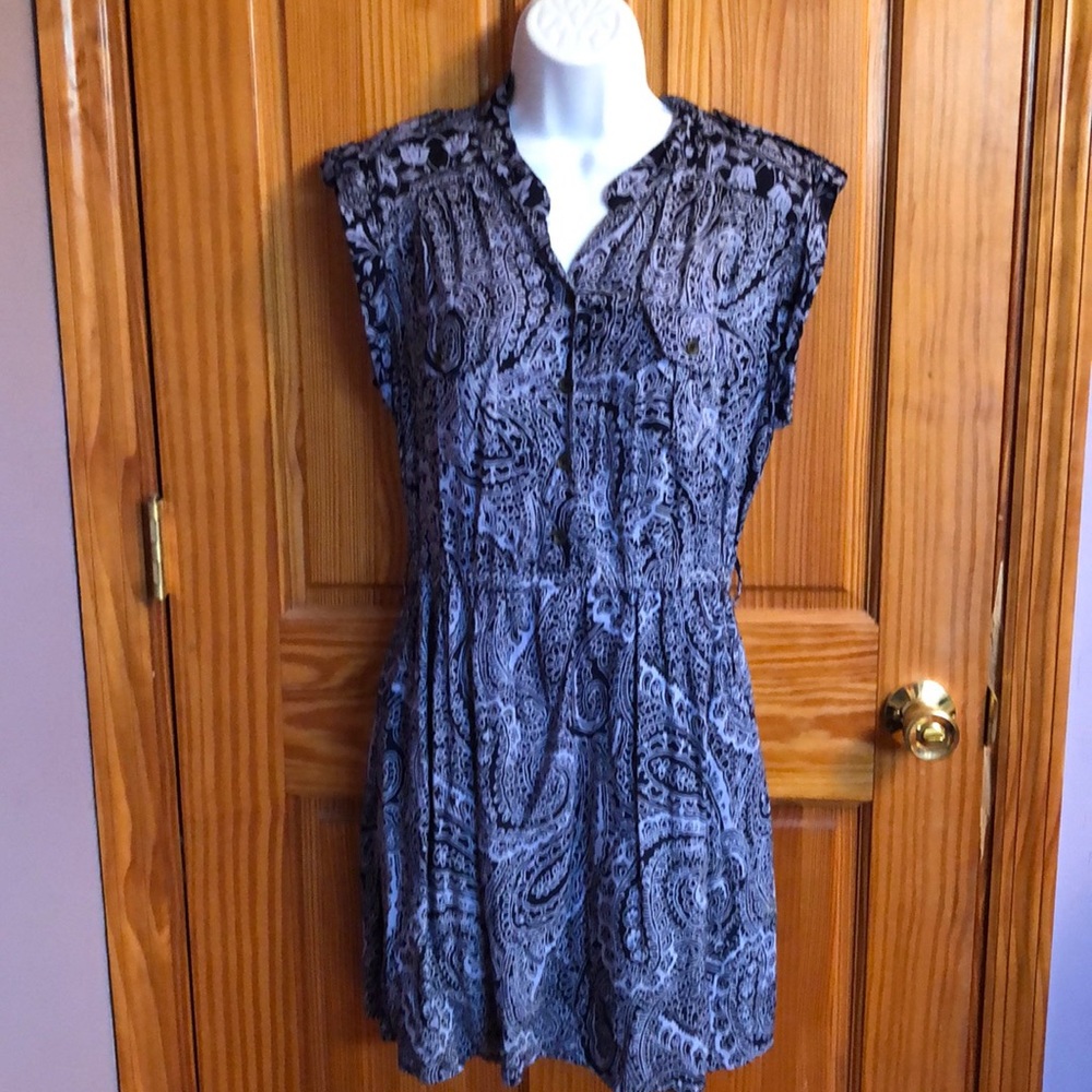 Blue Paisley Dress